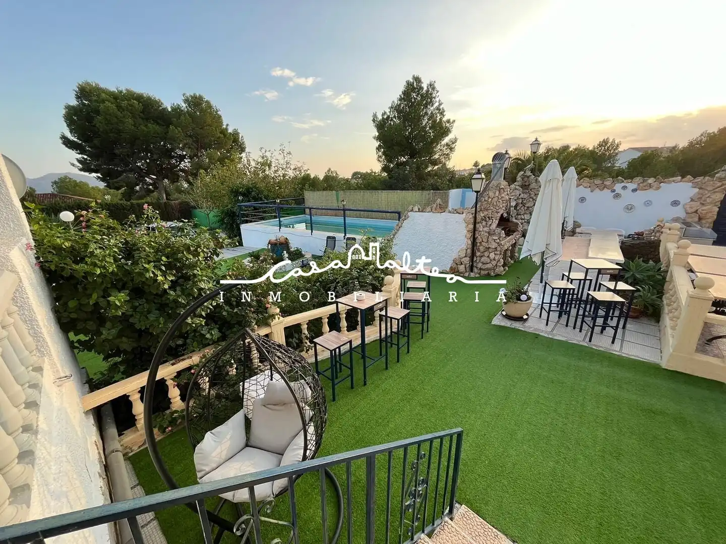 Terraza de Casa o chalet en venta en La Nucia con Aire acondicionado, Jardín privado y Terraza