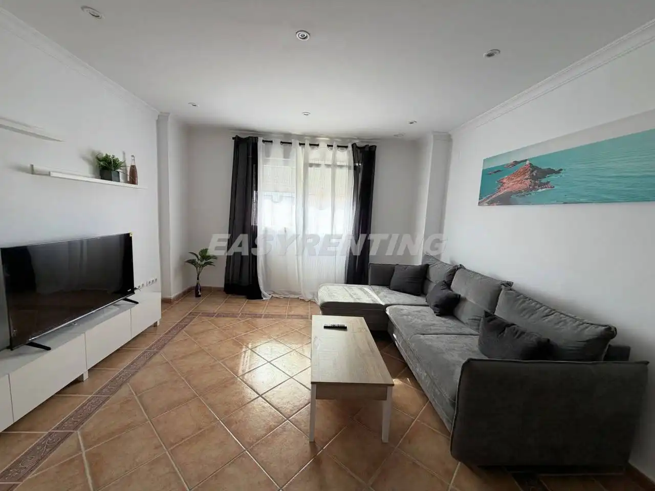 Living room of Flat for rent in La Línea de la Concepción  with Air Conditioner and Furnished