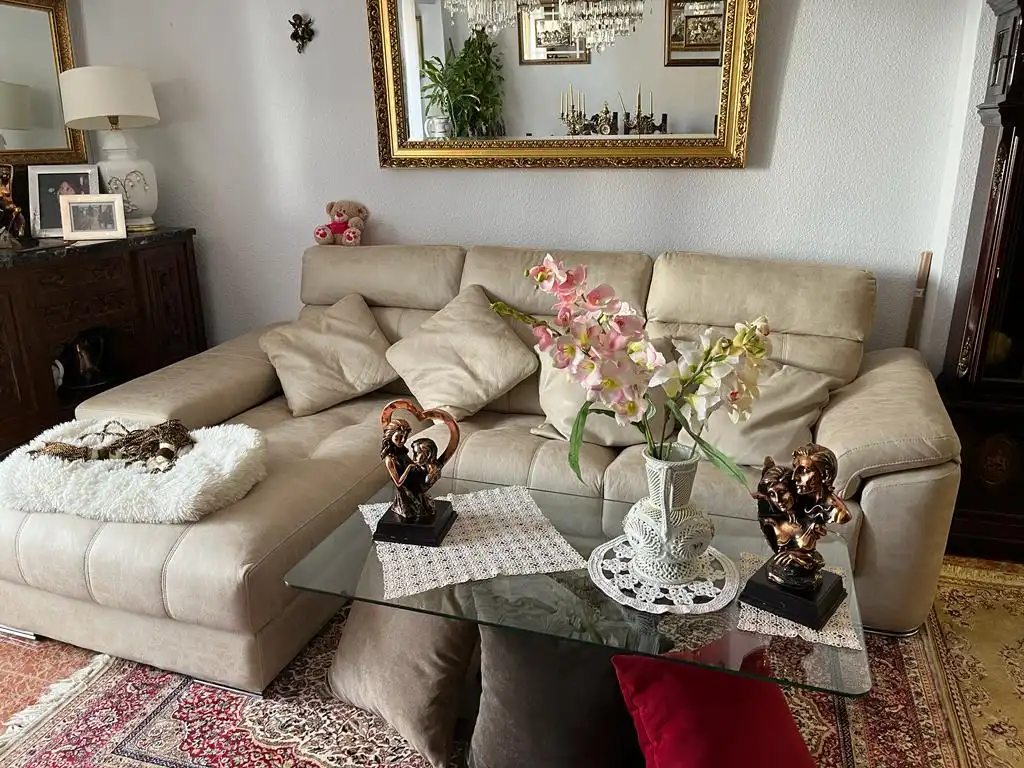 Living room of Flat for sale in Torrevieja  with Terrace, Furnished and Oven