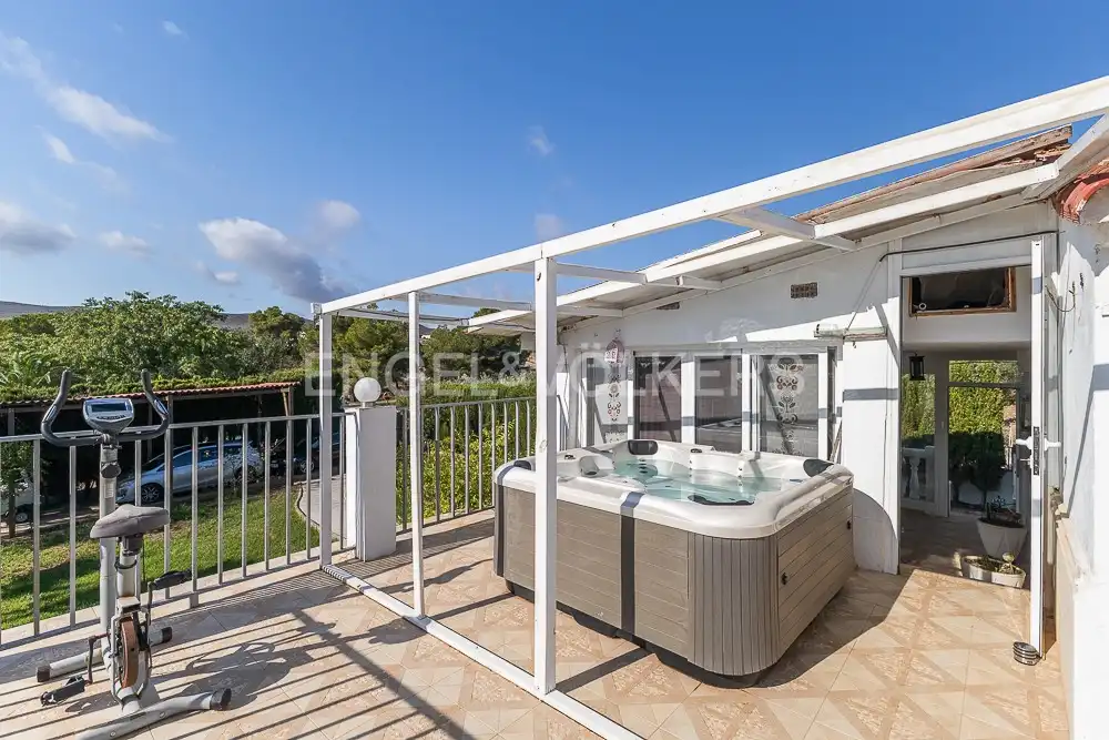 Terraza de Casa o chalet de alquiler en Turís con Aire acondicionado, Calefacción y Jardín privado