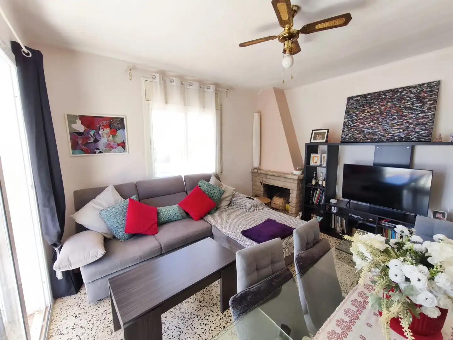 Sala d'estar de Apartament en venda en Mont-roig del Camp amb Terrassa, Traster i Forn