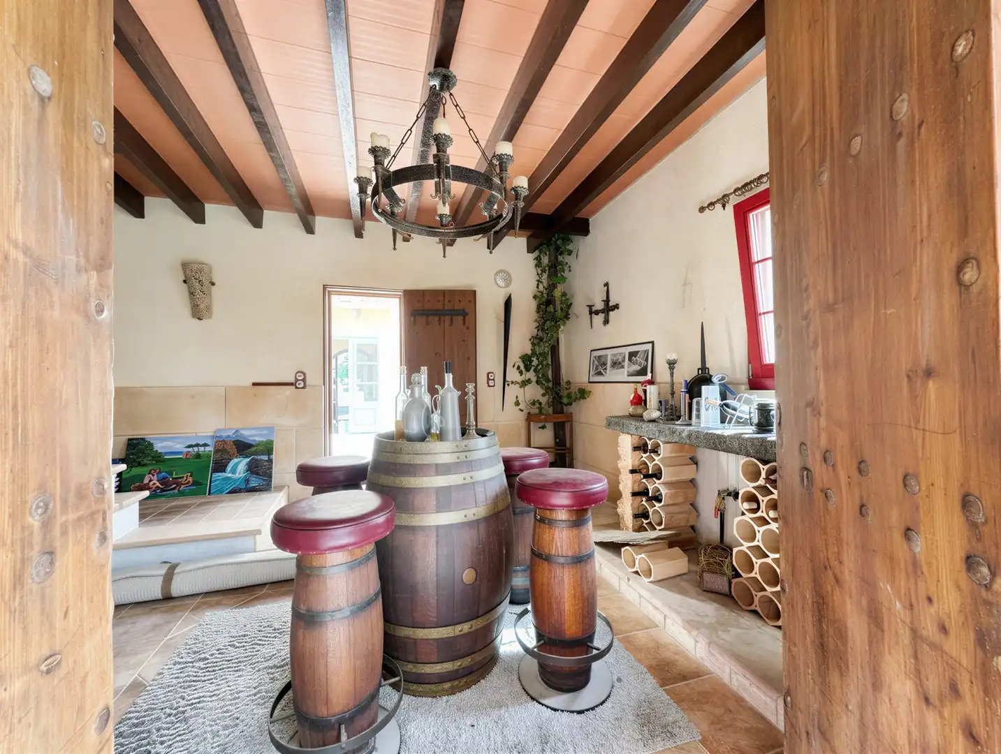 Esszimmer von Country house zum Verkauf in Andratx mit Klimaanlage, Heizung und Abstellraum