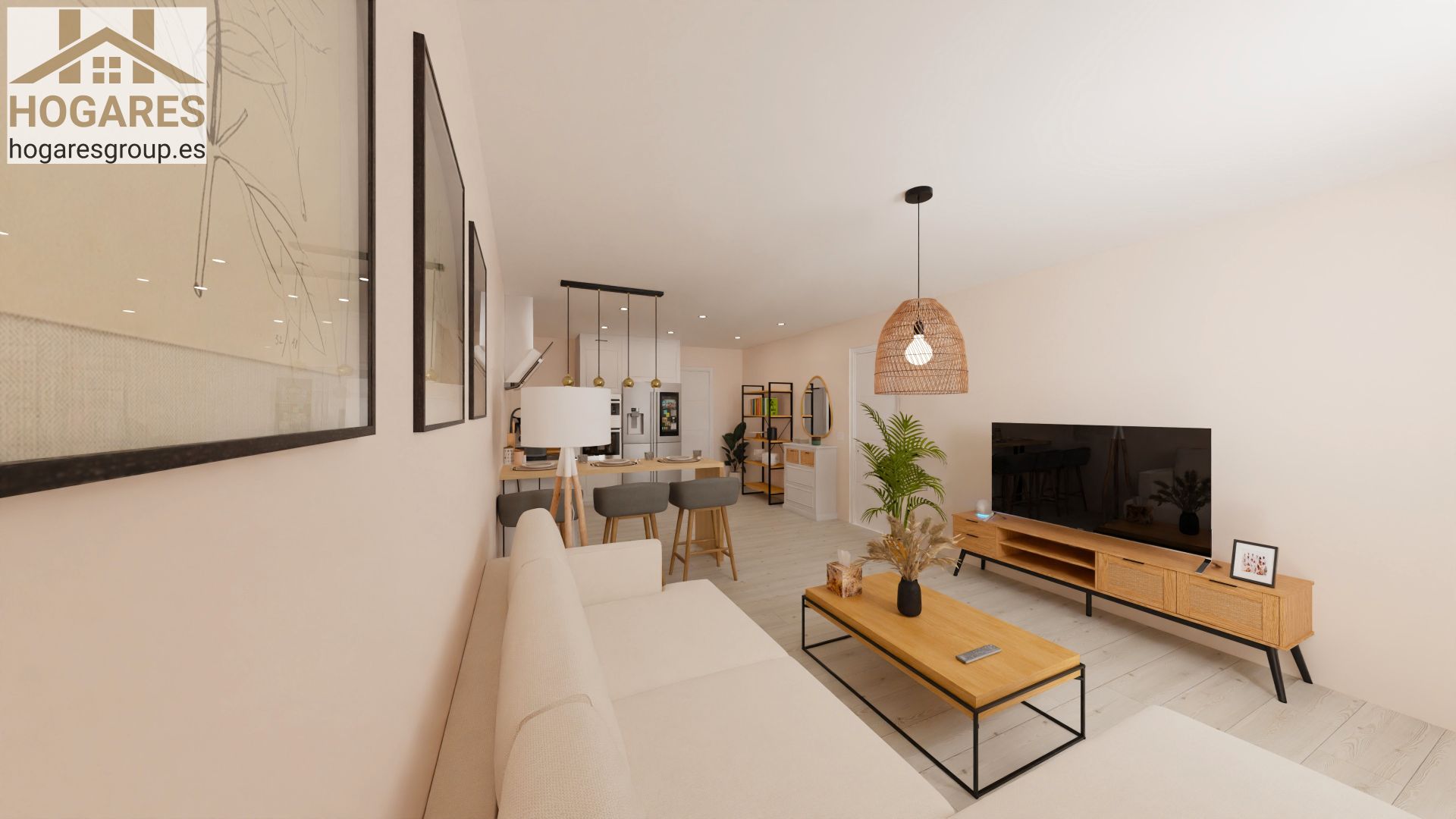 Living room of Flat for sale in Pinto  with Air Conditioner, Heating and Parquet flooring