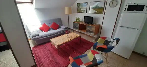 Sala d'estar de Àtic de lloguer en Sarrià - Sant Gervasi
