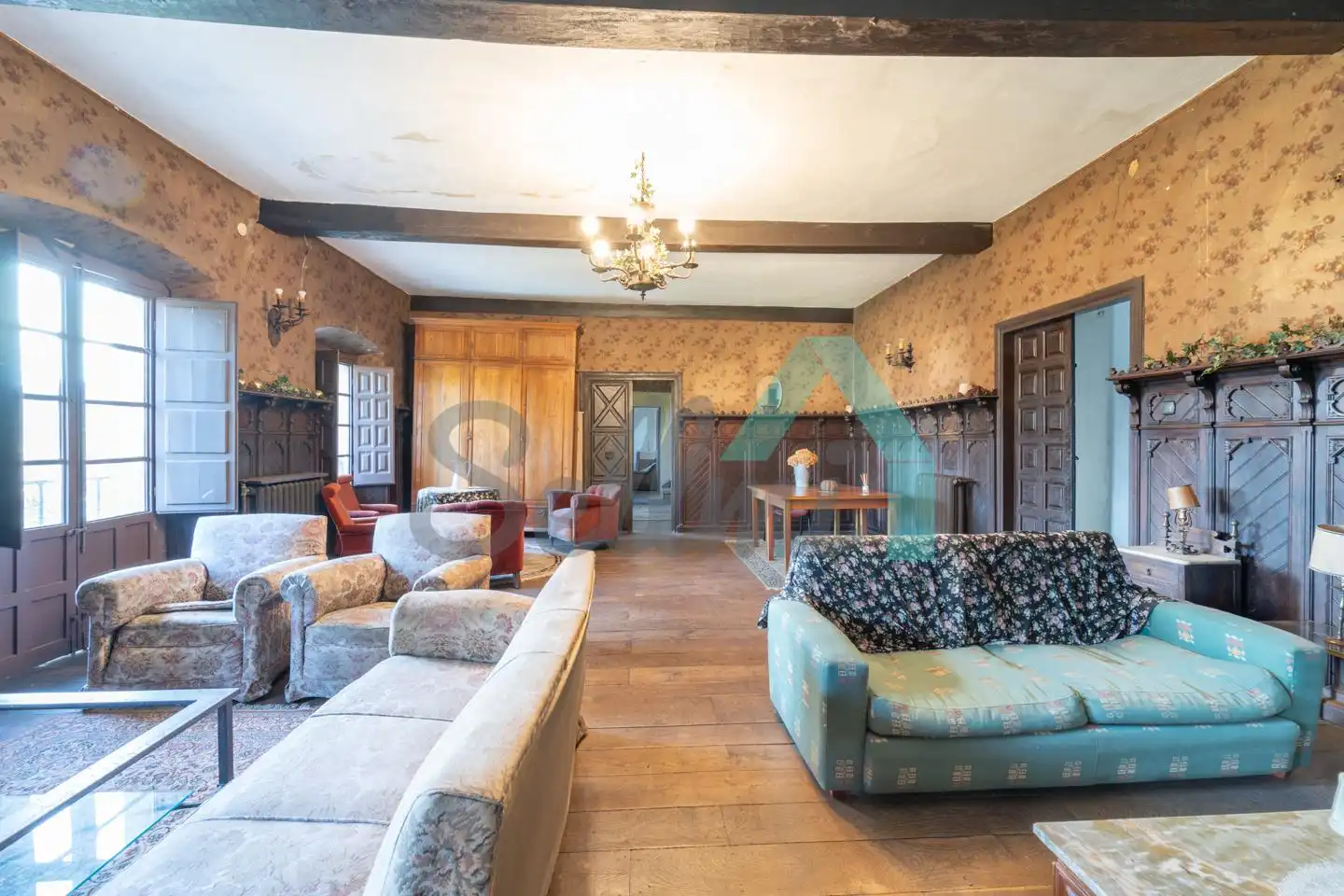 Sala de estar de Casa o chalet en venta en Oviedo  con Jardín privado y Balcón