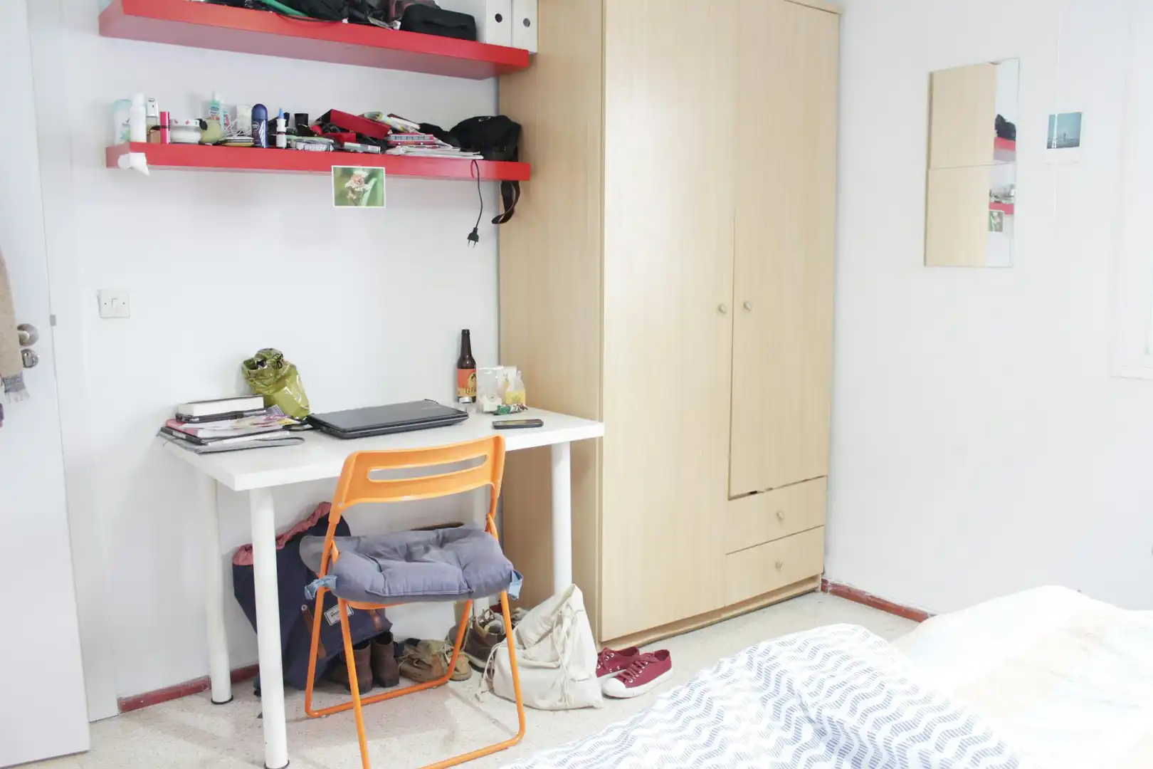Schlafzimmer von Wohnung zur untervermieten in Sevilla mit Klimaanlage, Möbliert und Waschmaschine