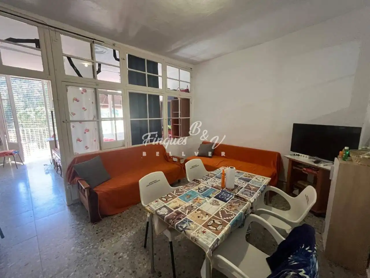 Living room of Flat for sale in Bagà  with Heating, Furnished and Balcony