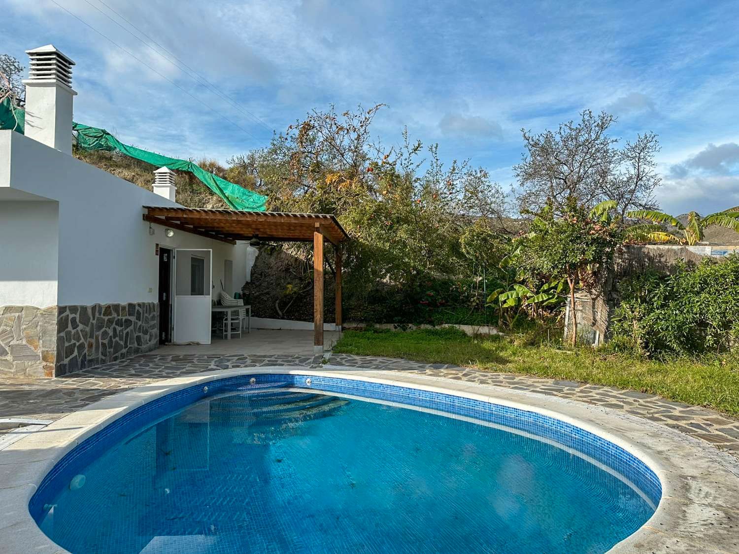 Piscina de Finca rústica en venta en Salobreña con Terraza, Piscina y Amueblado