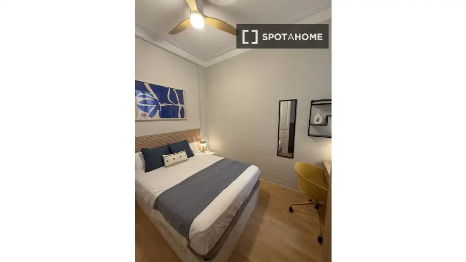Bedroom of Flat for rent in Barcelona  with Air Conditioner, Heating and Furnished