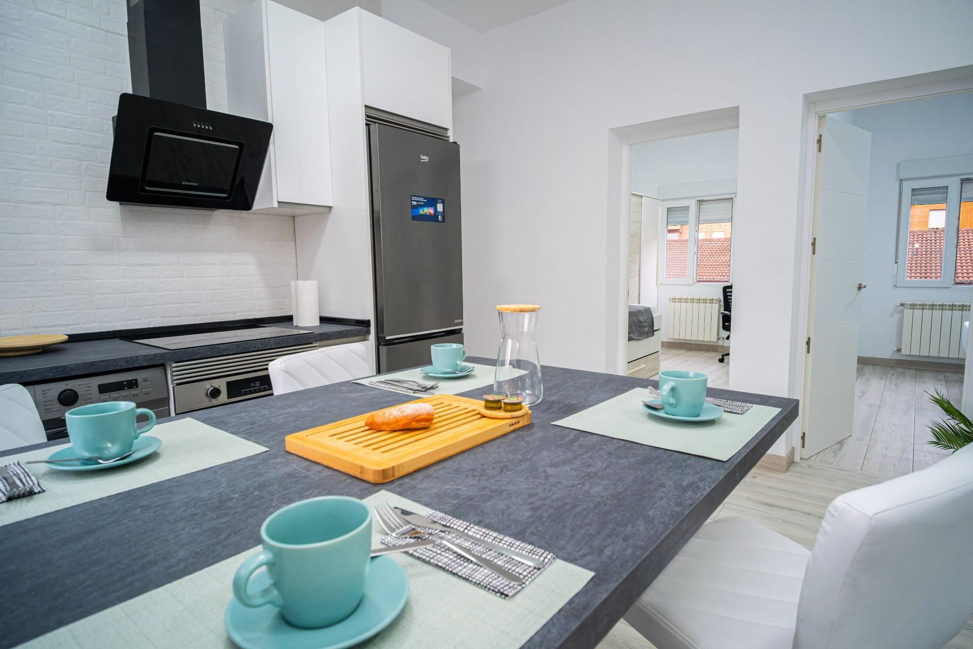 Kitchen of Flat for sale in Mieres (Asturias)  with Heating, Storage room and Balcony