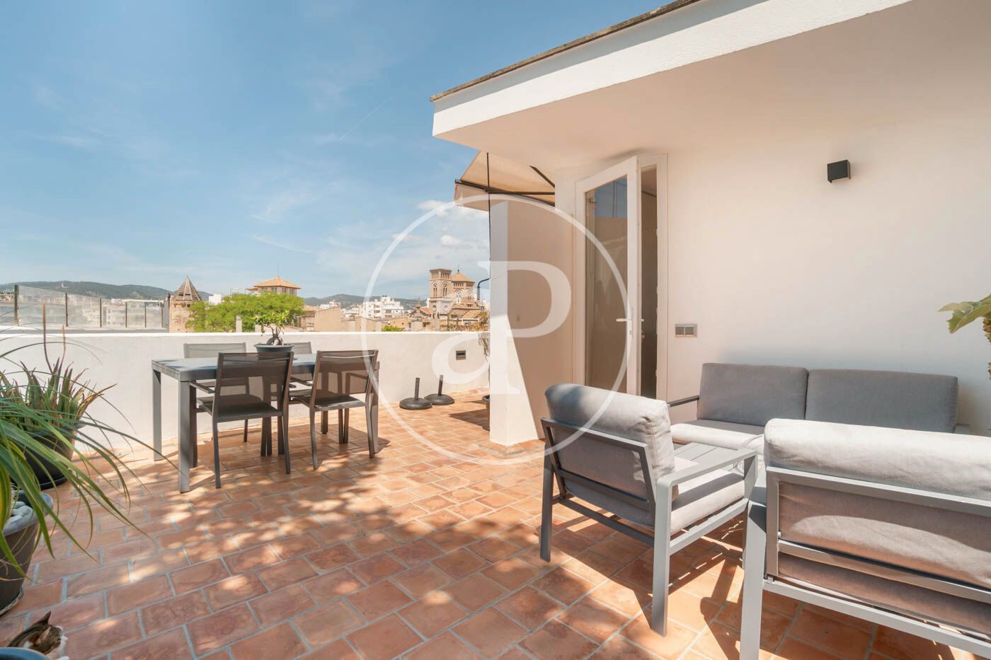 Terrace of Flat to rent in  Palma de Mallorca  with Air Conditioner, Heating and Terrace