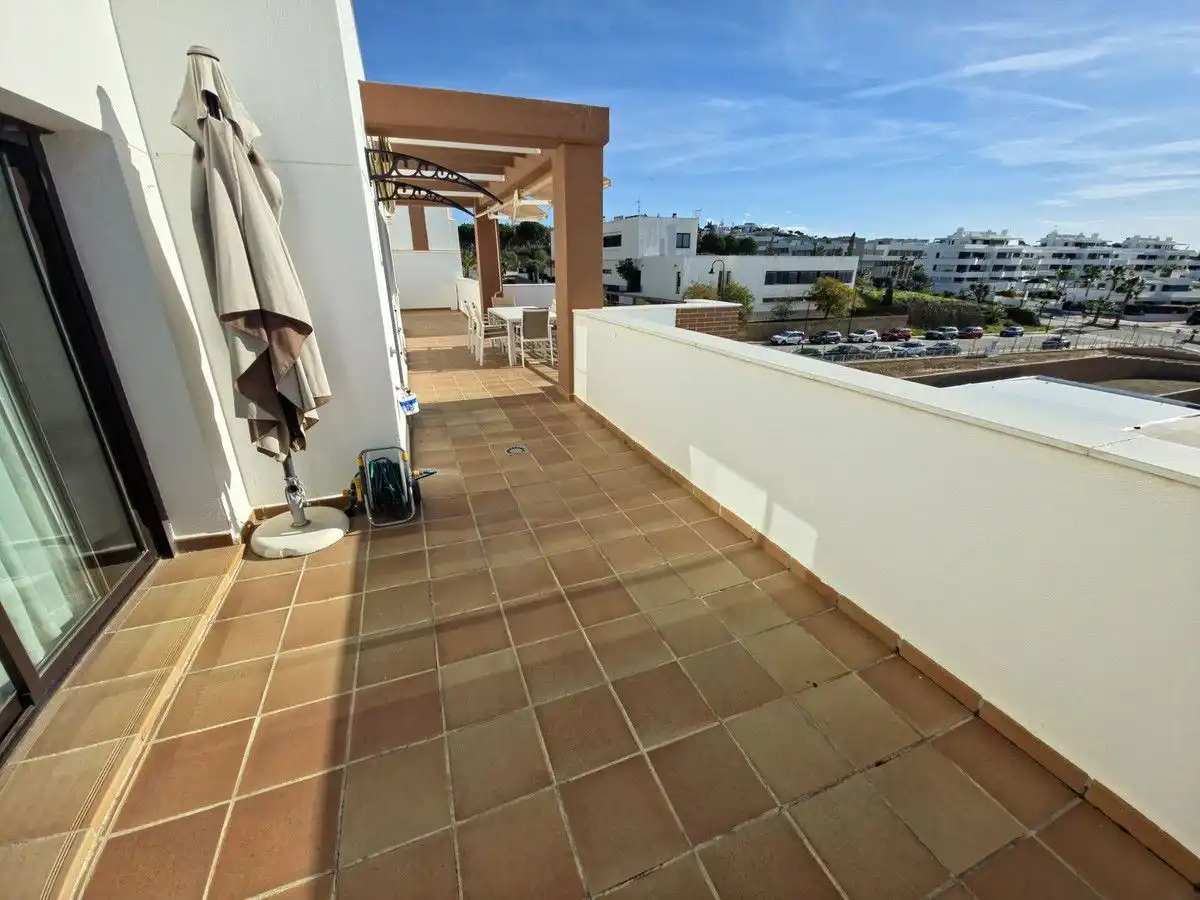Terrasse von Dachboden zur Miete in Mijas mit Klimaanlage, Heizung und Terrasse