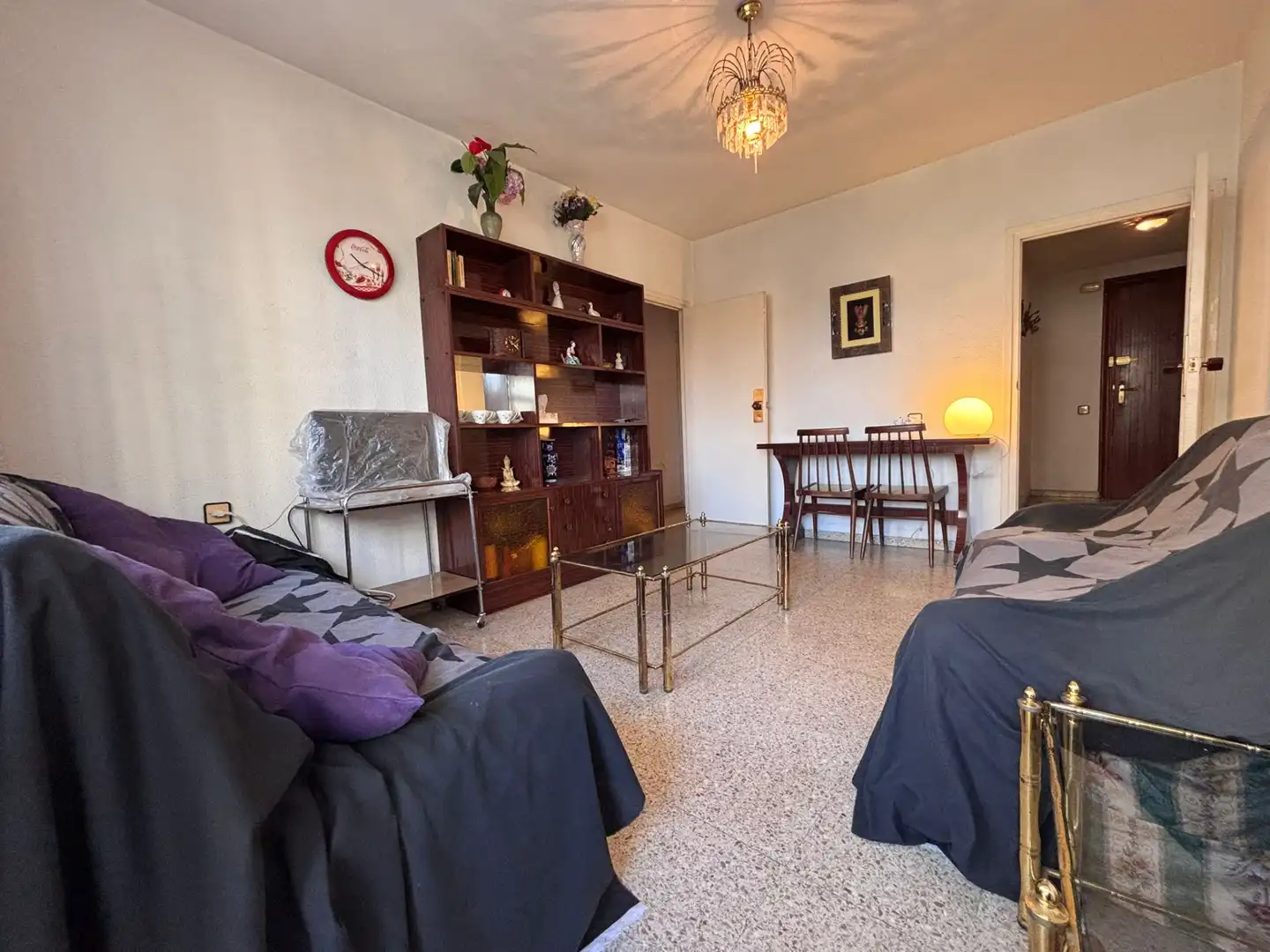Sala d'estar de Pis en venda en Alicante / Alacant amb Moblat i Balcó