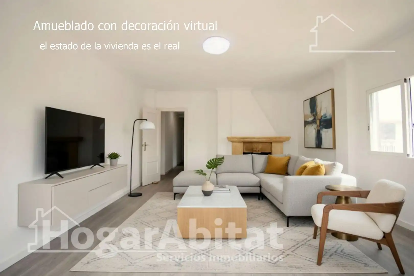 Sala d'estar de Àtic en venda en Dénia amb Calefacció, Jardí privat i Terrassa