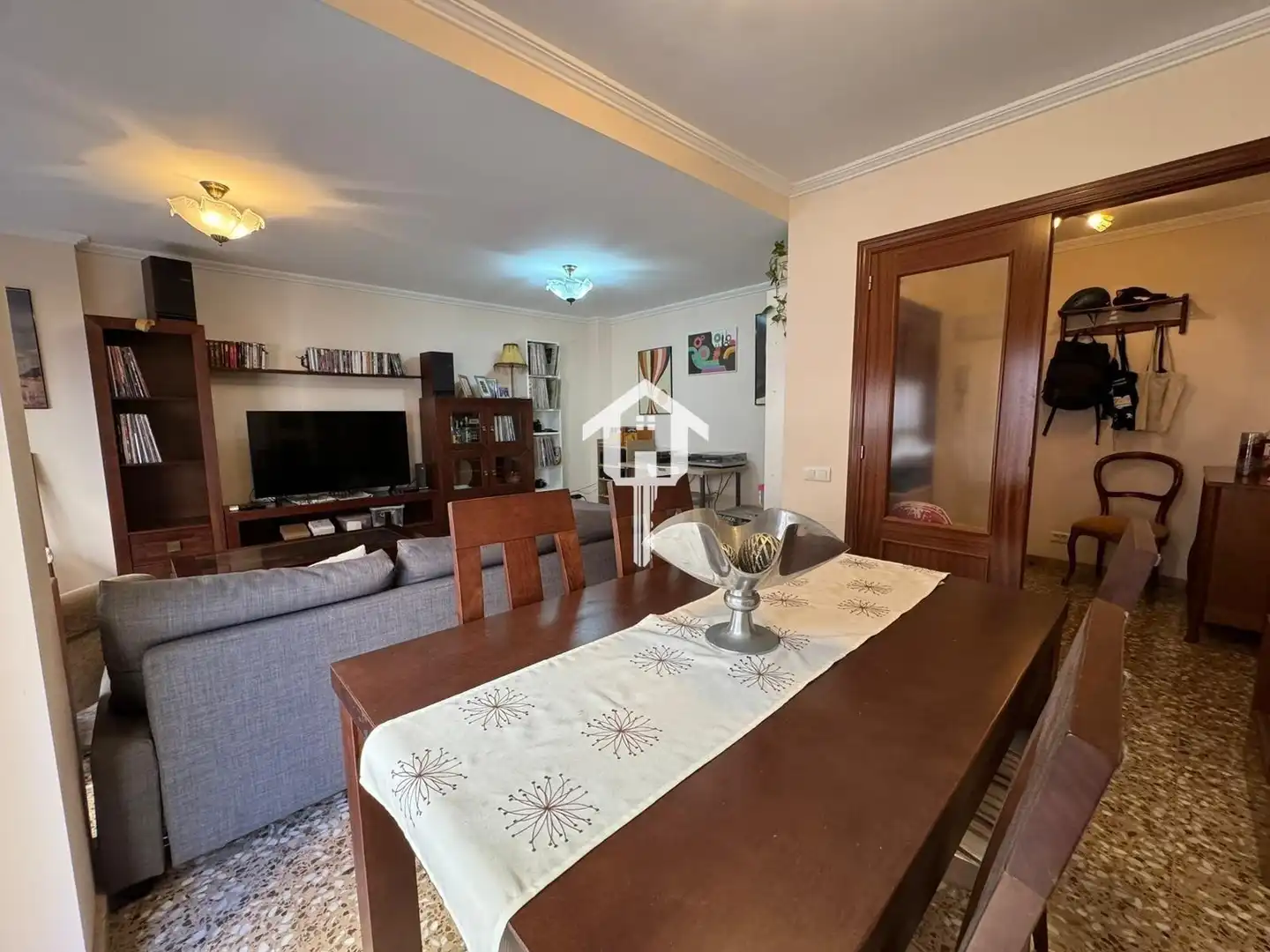 Wohnzimmer von Wohnung zum Verkauf in Alicante / Alacant mit Privatgarten und Balkon