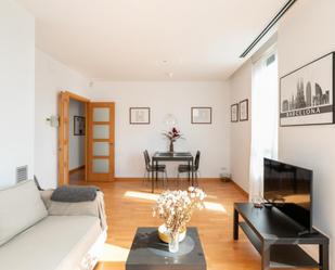 Sala d'estar de Apartament de lloguer en  Barcelona Capital amb Aire condicionat, Calefacció i Moblat