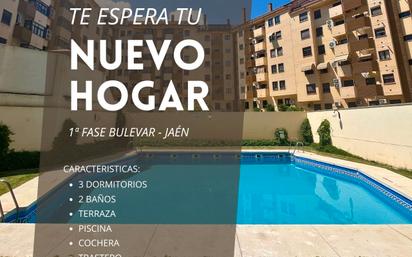 Swimming pool of Flat for sale in  Jaén Capital  with Air Conditioner, Heating and Private garden