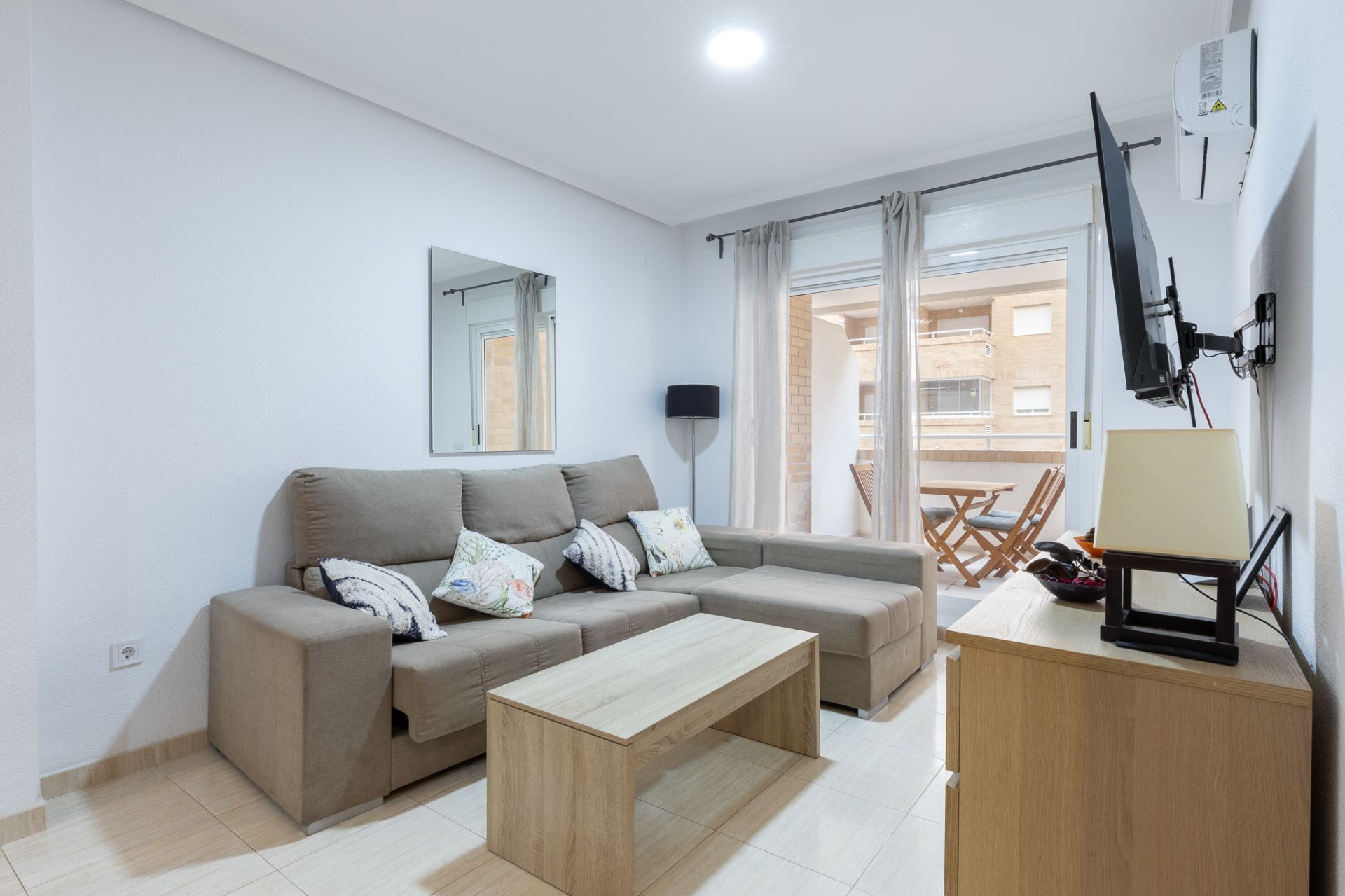 Sala d'estar de Apartament en venda en Oropesa del Mar / Orpesa amb Aire condicionat, Calefacció i Traster