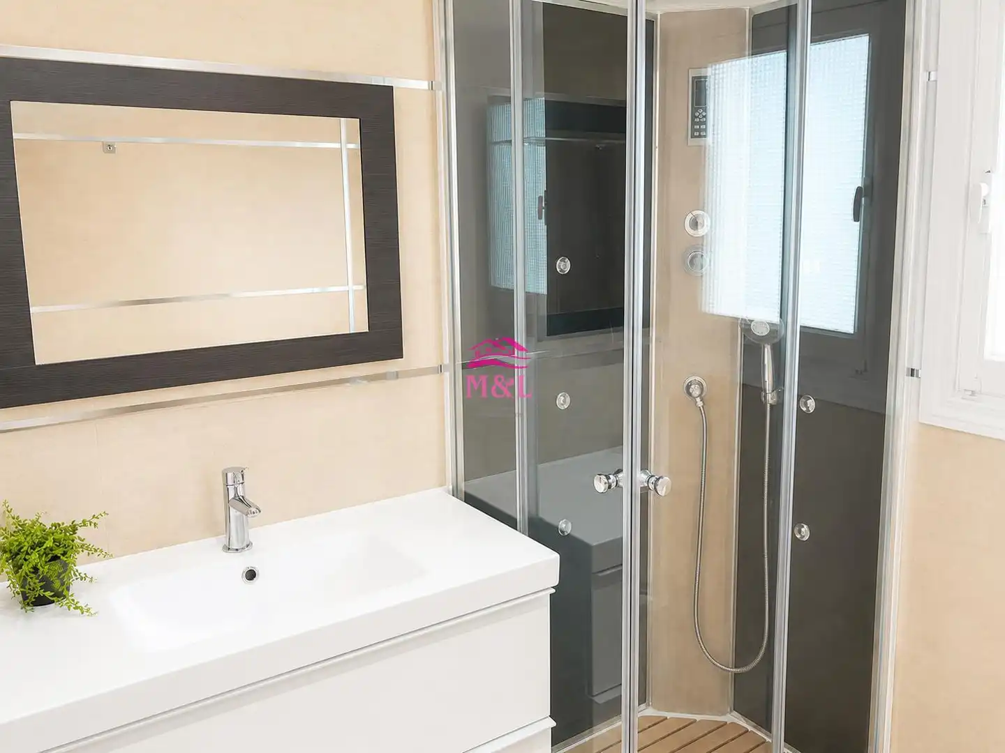 Baño de Apartamento de alquiler en Mérida con Aire acondicionado, Terraza y Amueblado