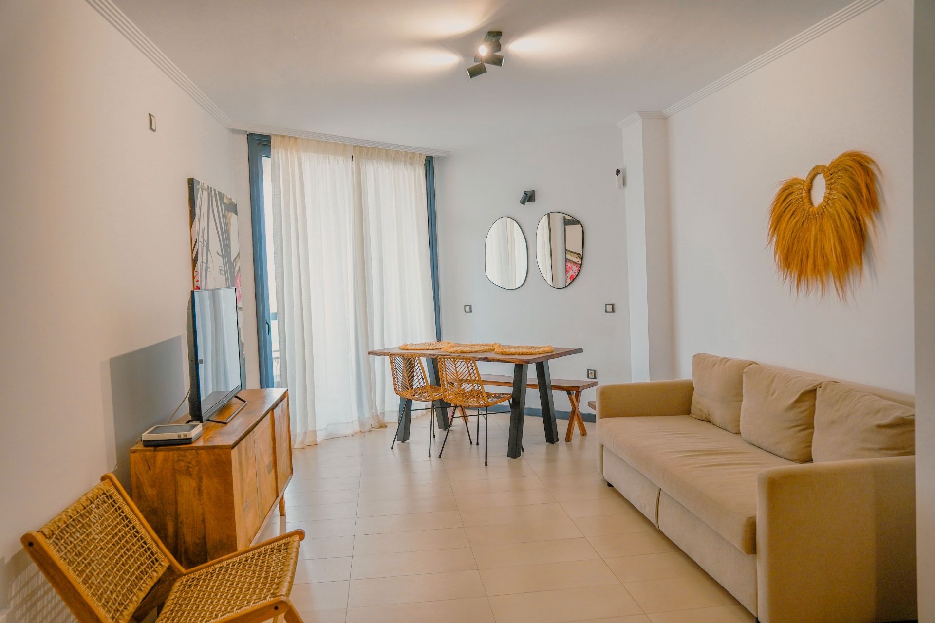 Living room of Duplex for sale in La Oliva  with Terrace, Balcony and Community pool