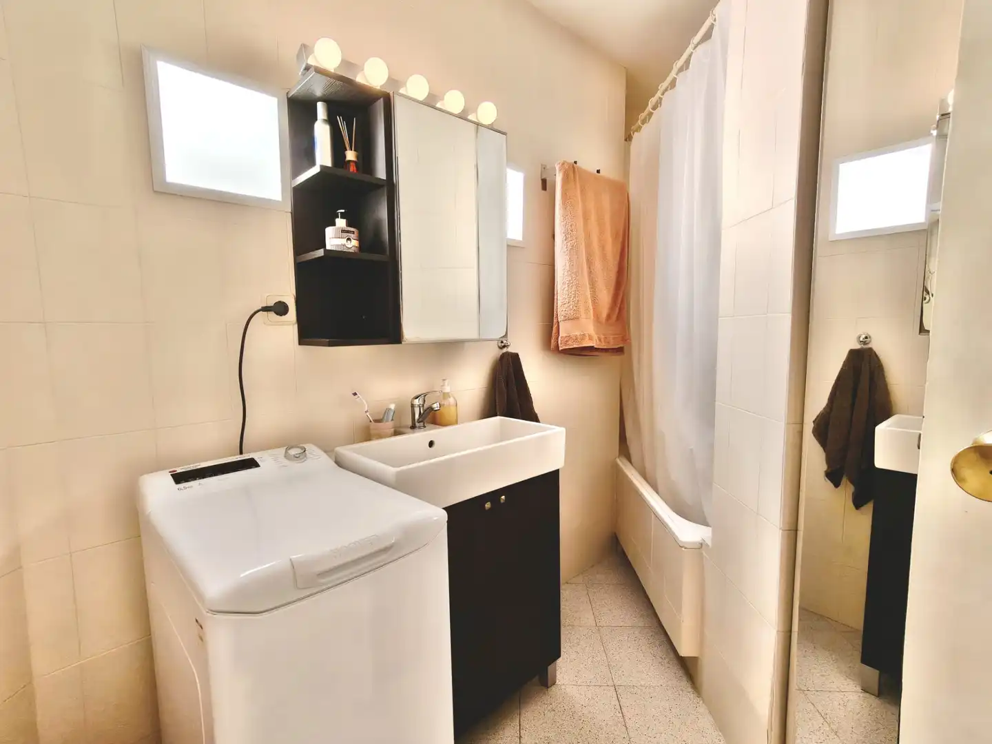 Badezimmer von Wohnung zum Verkauf in Calonge i Sant Antoni mit Heizung, Möbliert und Ofen