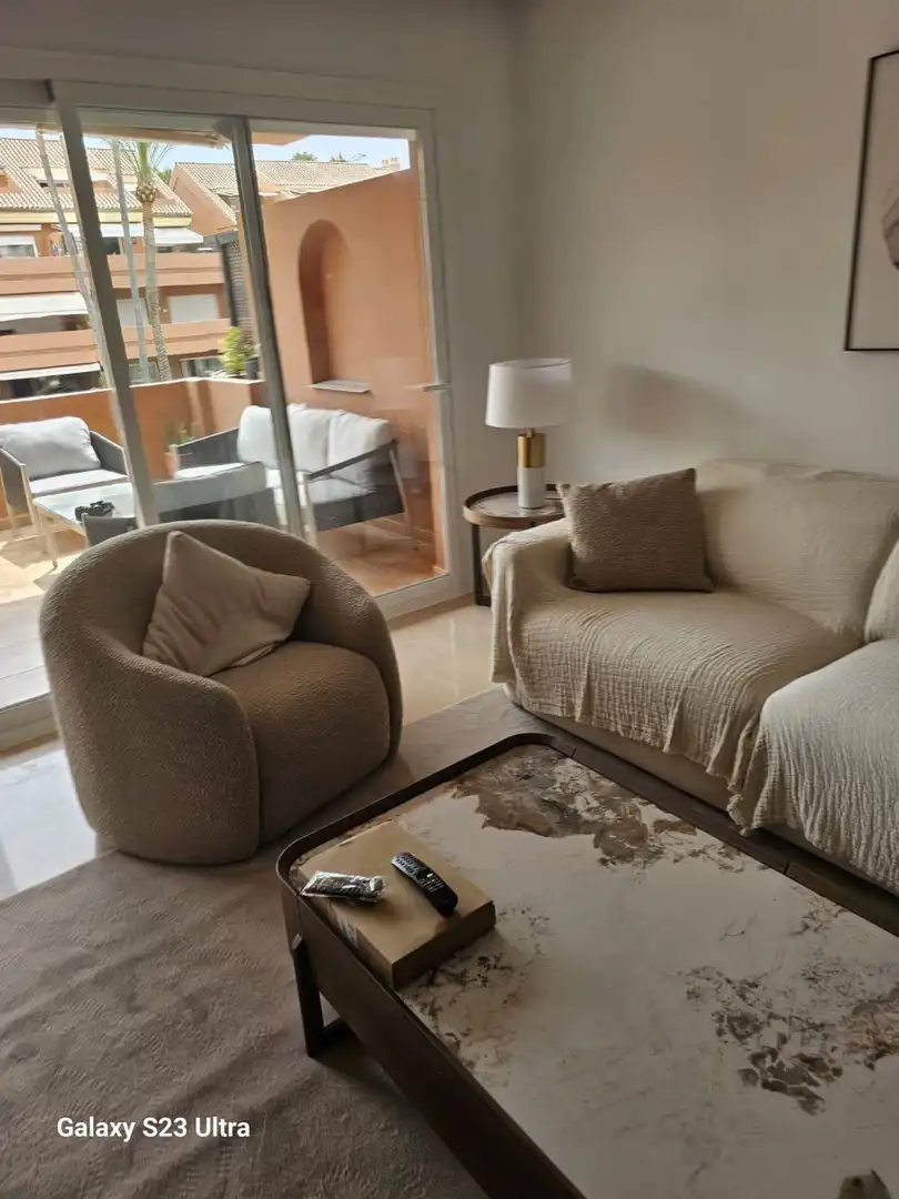 Sala de estar de Apartamento de alquiler en Nueva Andalucía