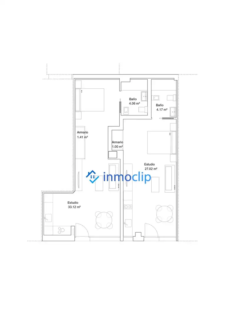 Estudio en venta en Salamanca con Calefacción
