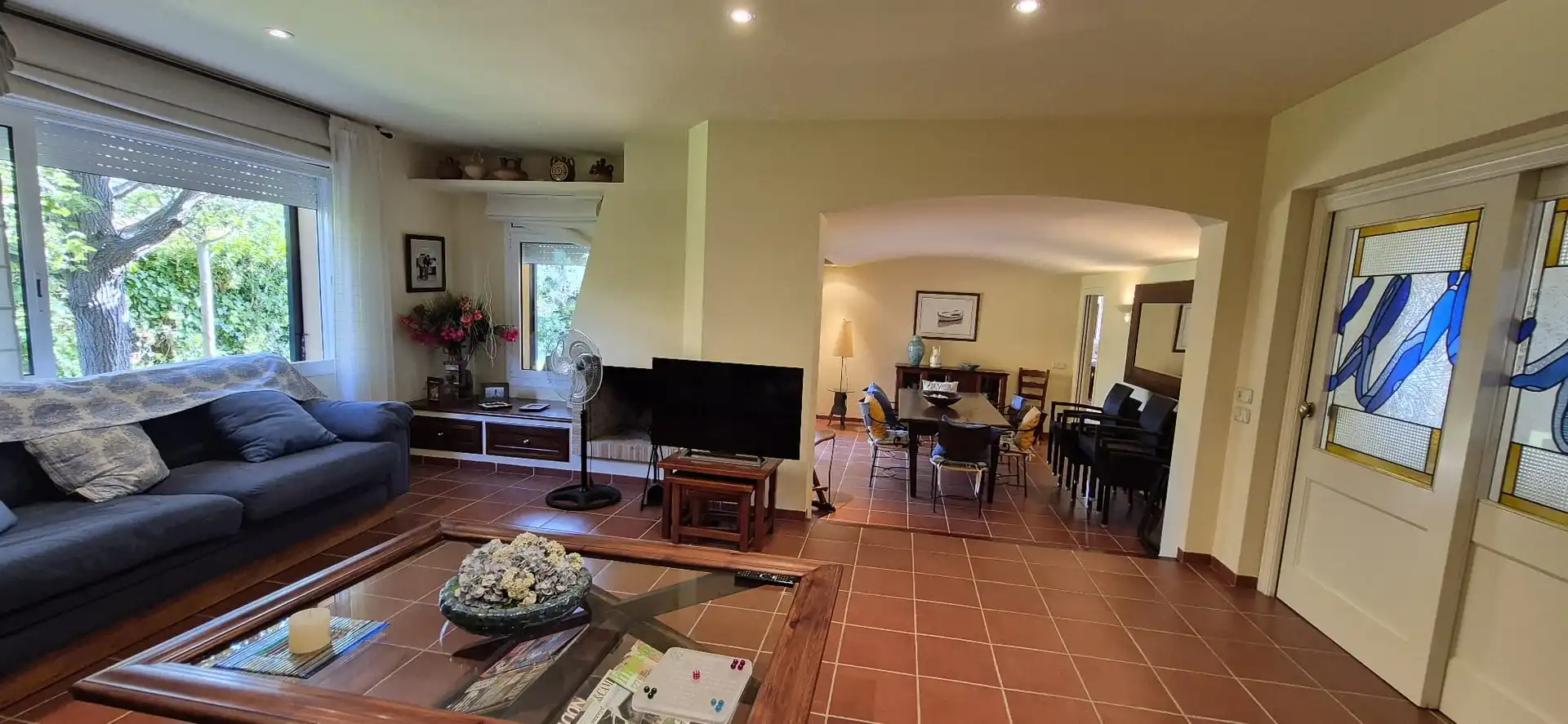 Sala d'estar de Casa o xalet en venda en Palafrugell amb Calefacció, Jardí privat i Terrassa