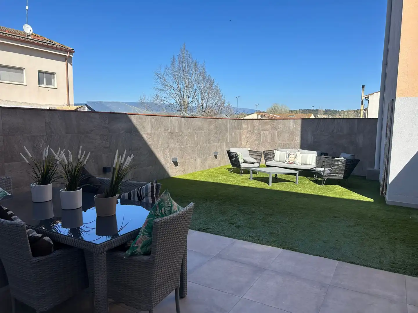 Terraza de Casa adosada en venta en Lliçà d'Amunt con Aire acondicionado, Calefacción y Jardín privado