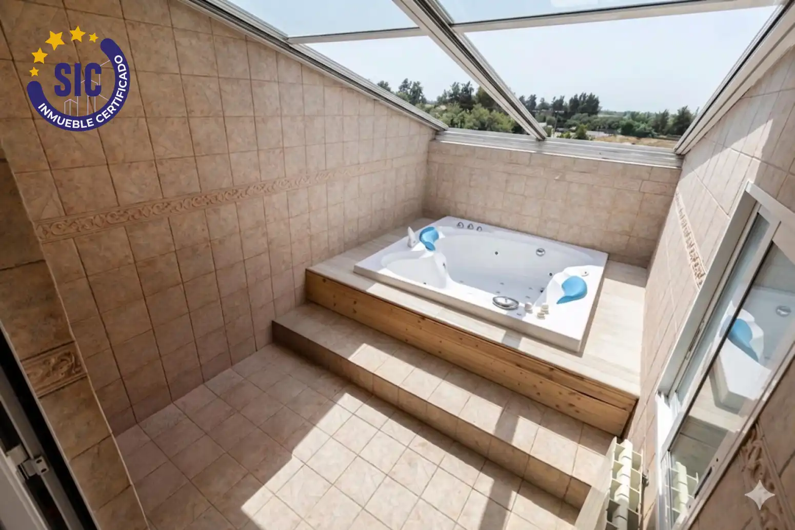 Baño de Casa adosada en venta en El Puig de Santa Maria con Aire acondicionado, Calefacción y Jardín privado