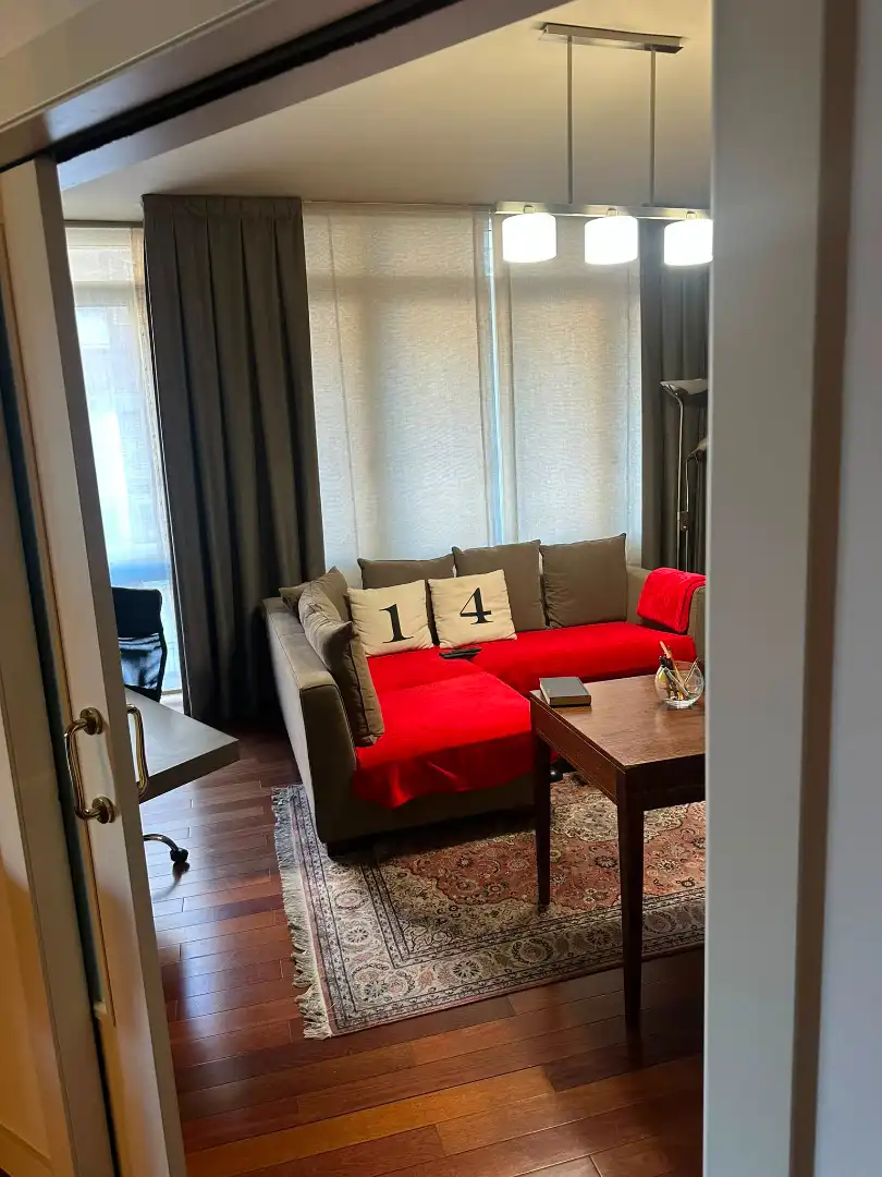 Sala de estar de Piso en venta en Barcelona con Aire acondicionado, Parquet y Terraza