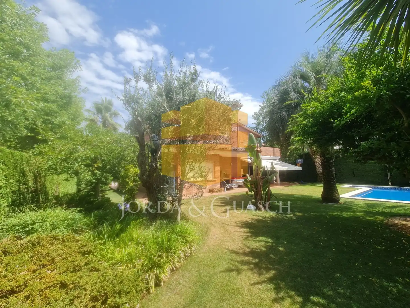 Garden of Houses for sale in Sant Cugat del Vallès  with Air Conditioner, Heating and Private garden