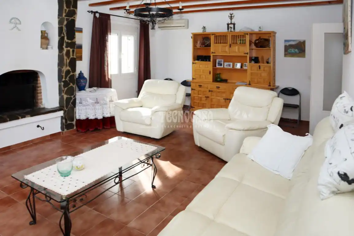 Sala de estar de Casa o chalet en venta en Mojácar con Jardín privado y Terraza