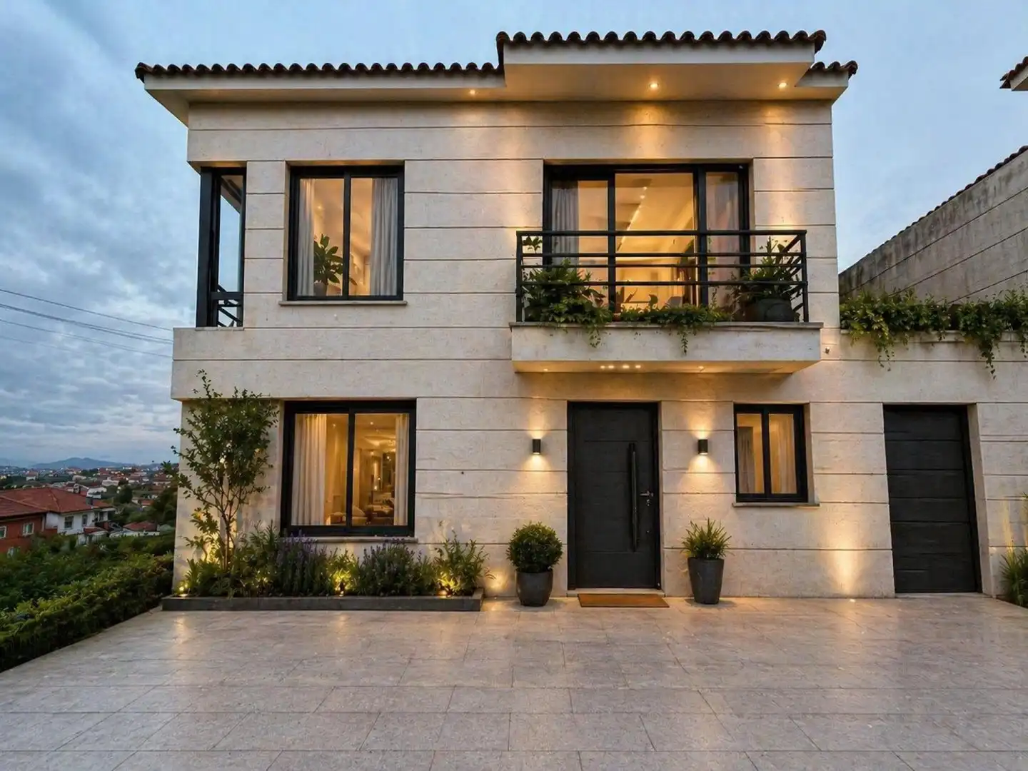 Exterior view of Houses for sale in Moaña  with Balcony