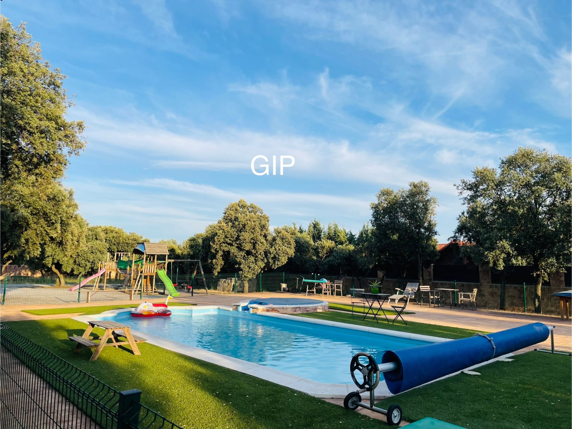 Swimming pool of House or chalet for sale in Pioz  with Air Conditioner, Heating and Private garden