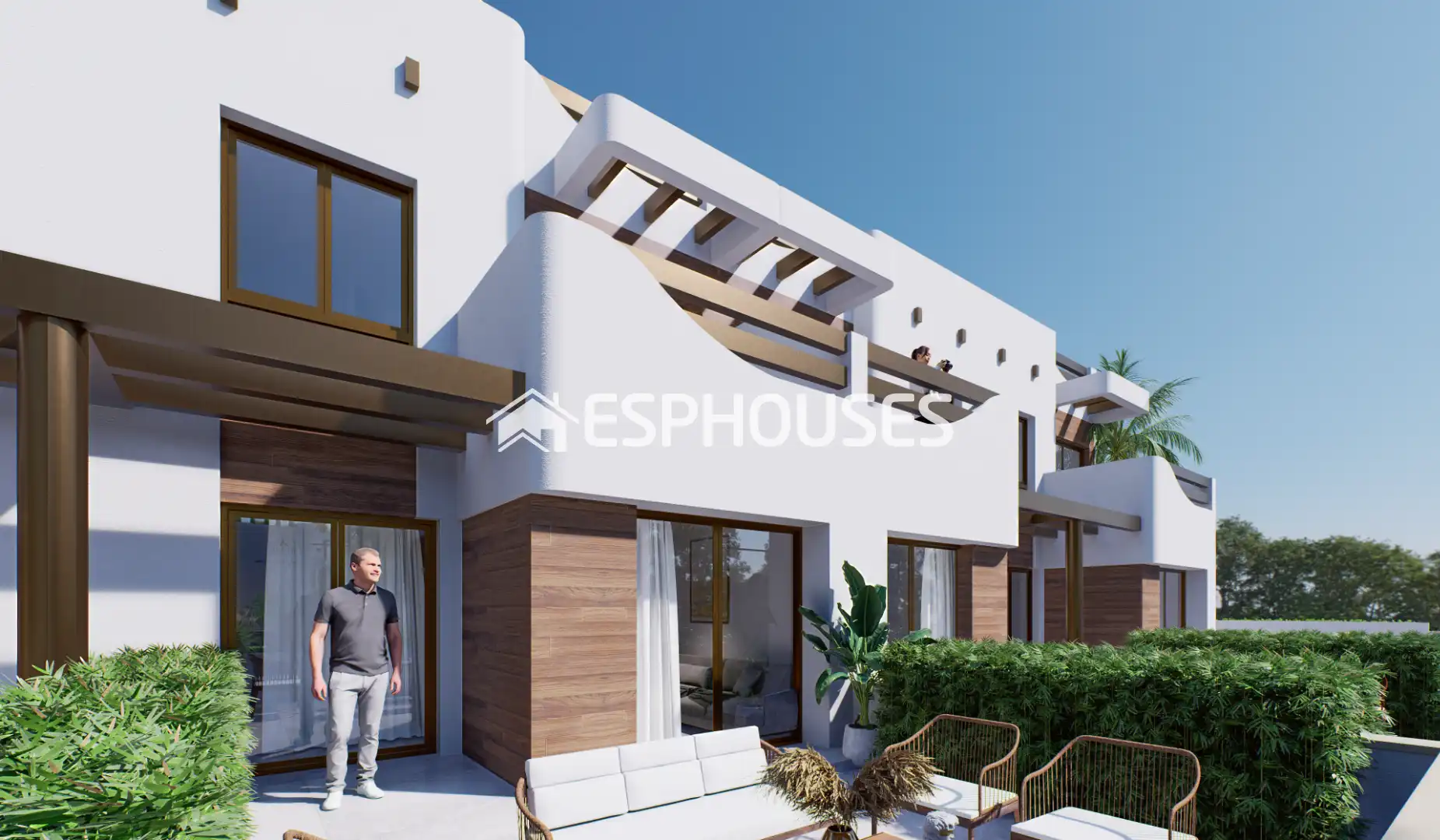 Exterior view of Houses for sale in Pilar de la Horadada  with Terrace, Balcony and Community pool