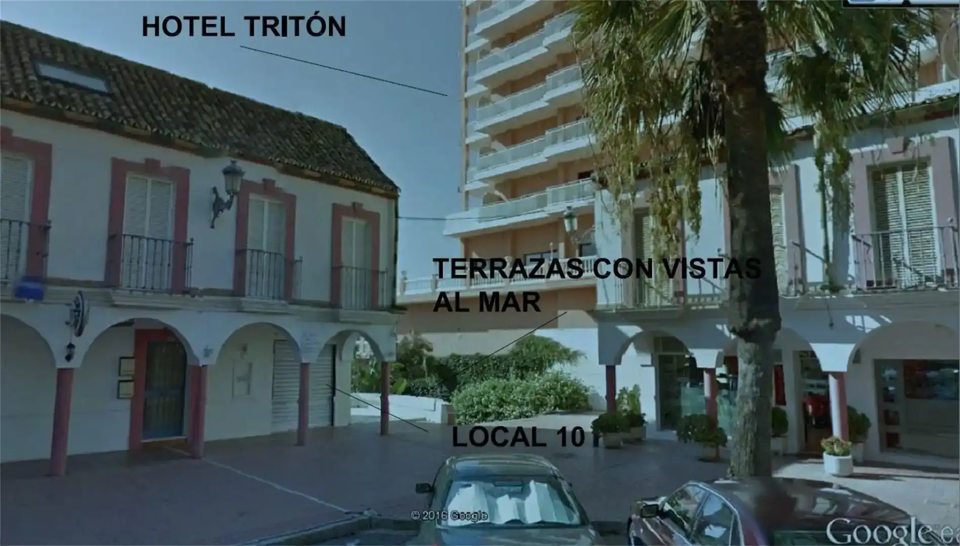 Vista exterior de Nave industrial en venta en Benalmádena