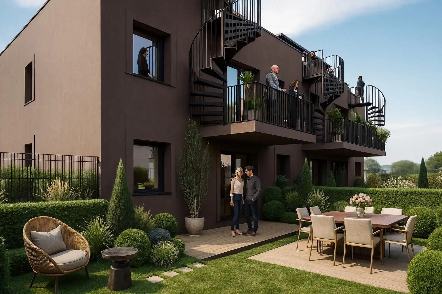 Terrasse von Erdgeschoss zum Verkauf in Piélagos mit Heizung, Privatgarten und Terrasse