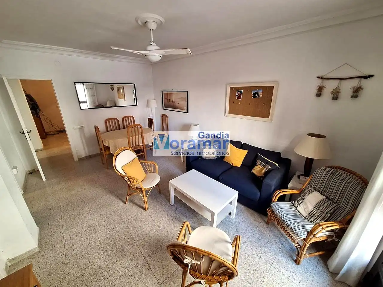 Sala de estar de Apartamento de alquiler en Gandia con Calefacción y Amueblado