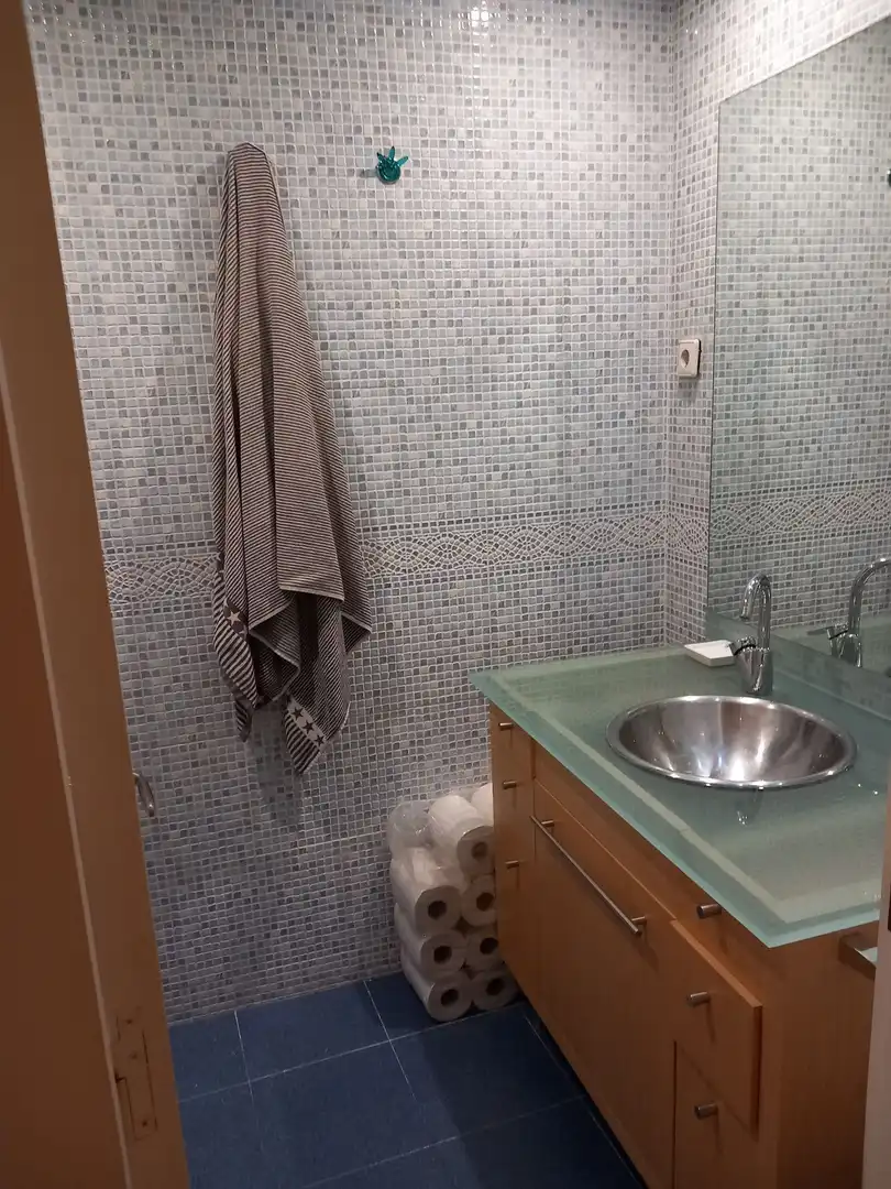 Bathroom of Study for sale in Barcelona  with Air Conditioner, Heating and Furnished