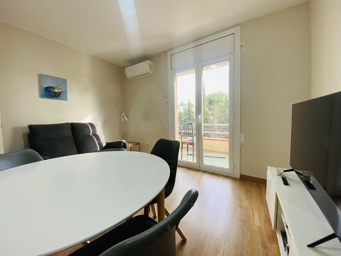 Wohnzimmer von Wohnung zur Miete in Sitges mit Klimaanlage und Terrasse