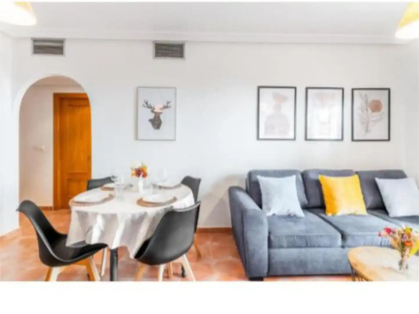 Wohnzimmer von Wohnung zur Miete in Mojácar mit Klimaanlage, Abstellraum und Schwimmbad