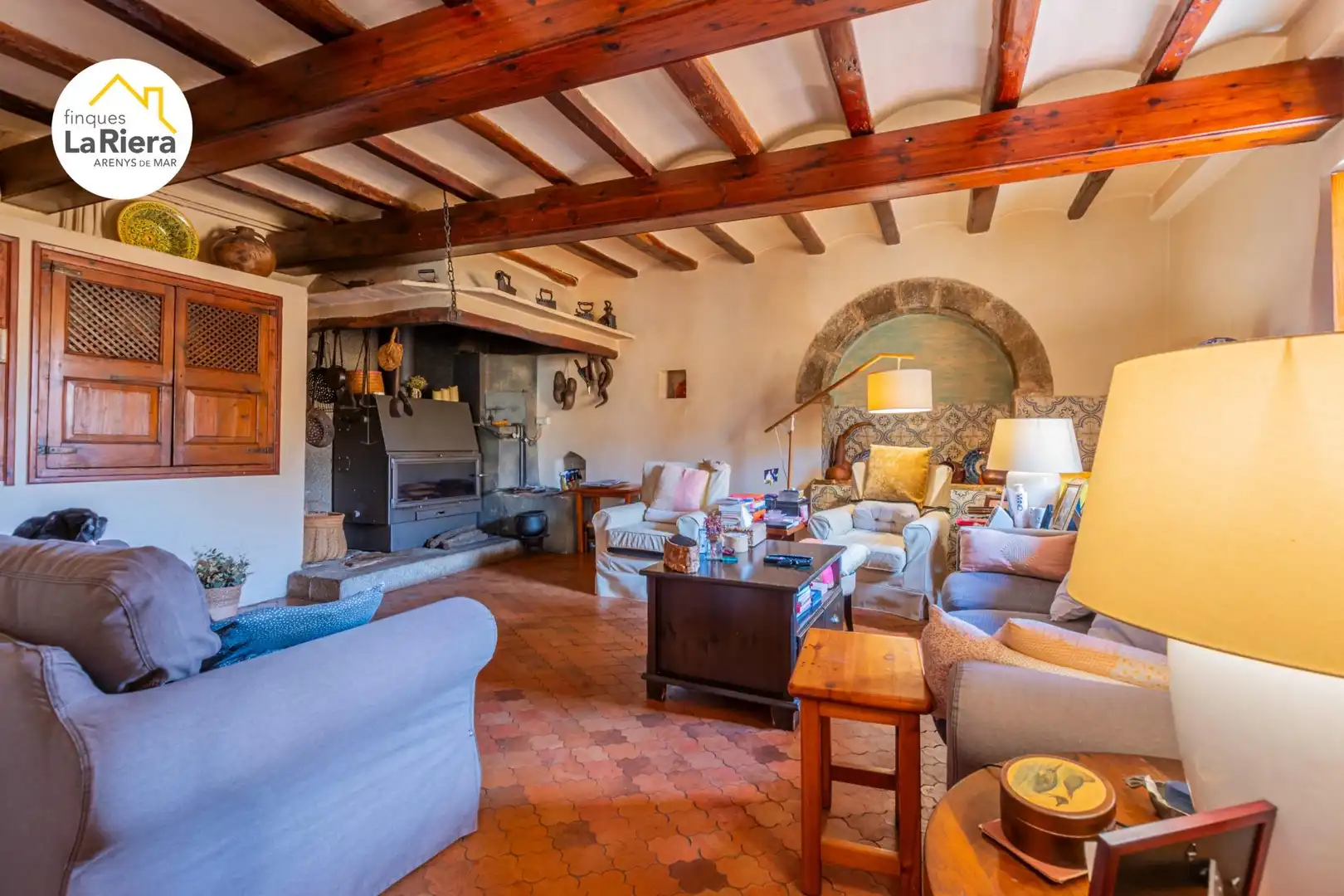 Living room of Houses for sale in Arenys de Munt  with Air Conditioner, Heating and Private garden