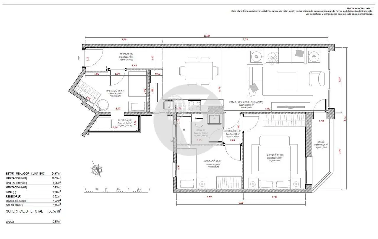 Appartement avec terrasse à vendre à Sants - Montjuïc, imagen 22