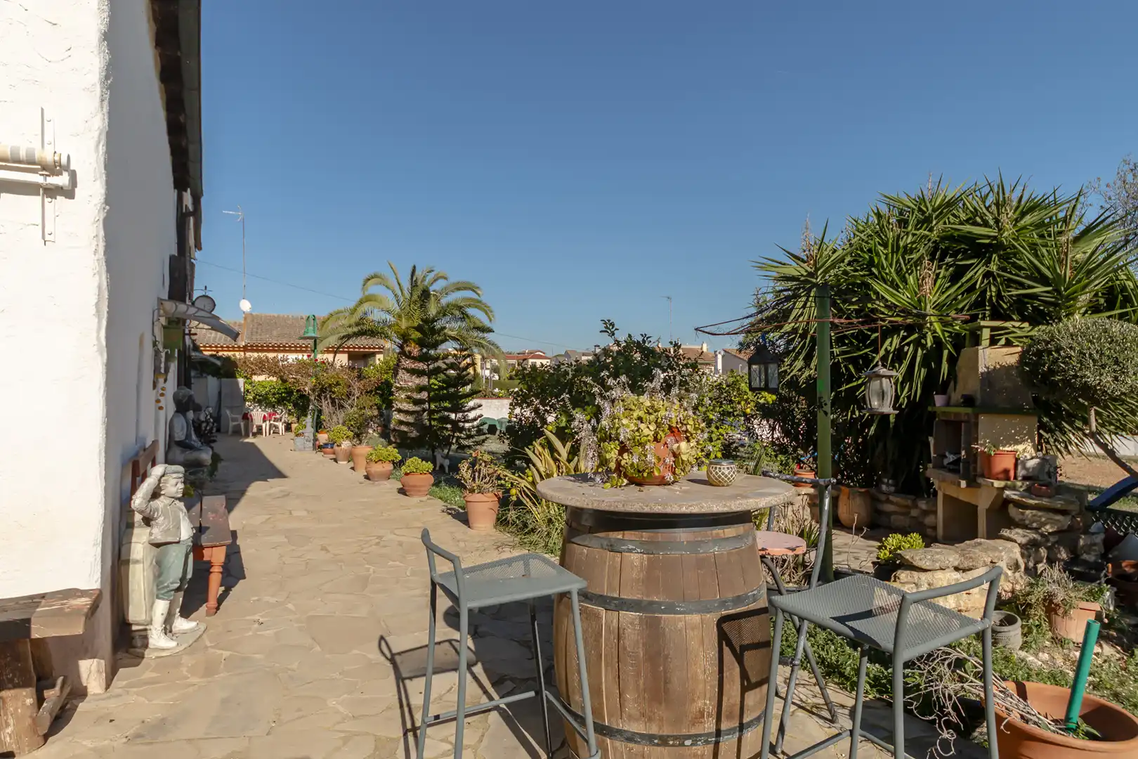 Terrassa de Finca rústica en venda en Banyeres del Penedès amb Jardí privat, Parquet i Piscina