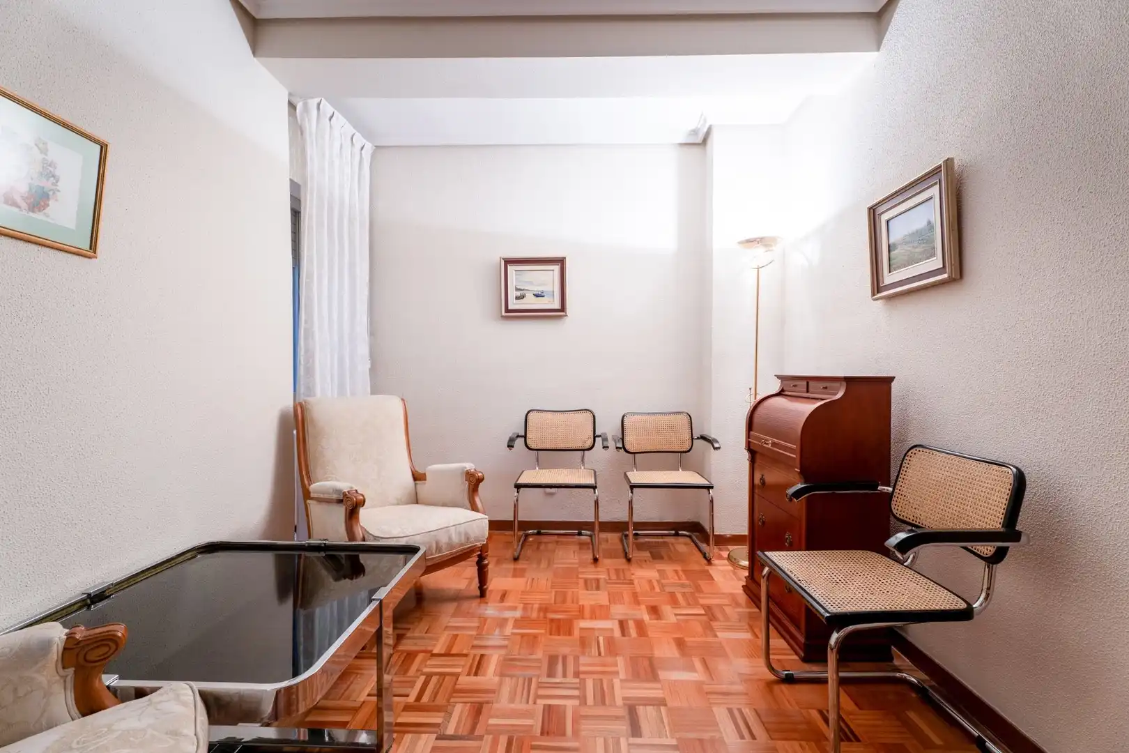 Wohnzimmer von Wohnung zum Verkauf in Madrid mit Klimaanlage, Heizung und Terrasse