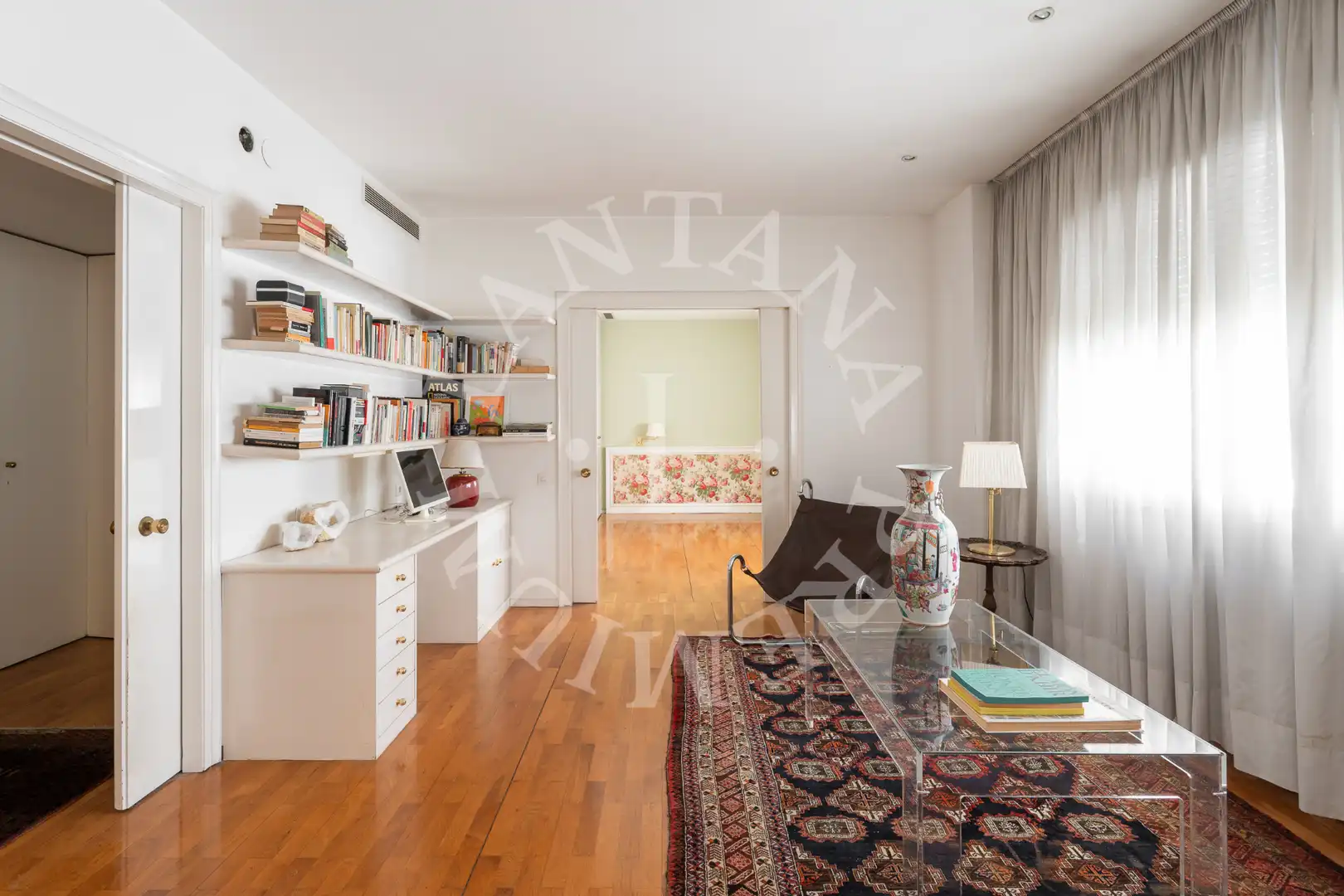 Sala de estar de Ático en venta en Barcelona con Aire acondicionado, Calefacción y Parquet