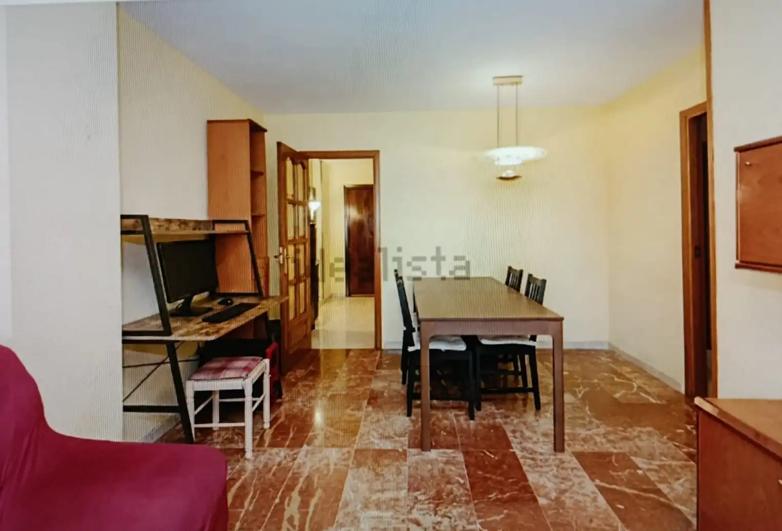 Dining room of Flat for sale in Málaga  with Air Conditioner, Terrace and Furnished