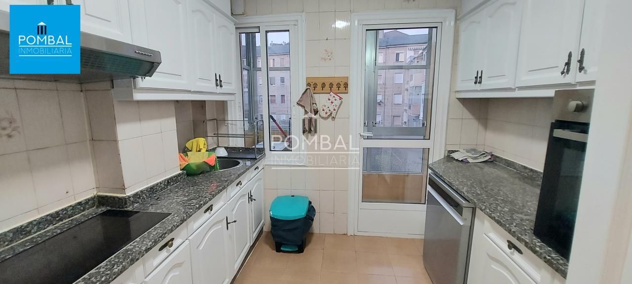 Kitchen of Flat to rent in Ourense Capital   with Heating, Terrace and Storage room