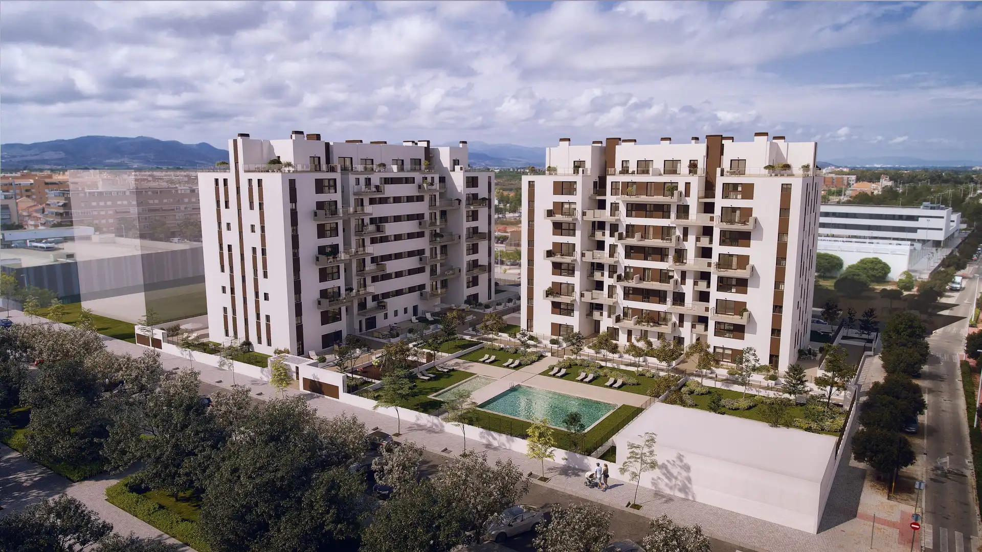 Vista exterior de Piso en venta en Sagunto / Sagunt con Aire acondicionado, Jardín privado y Terraza